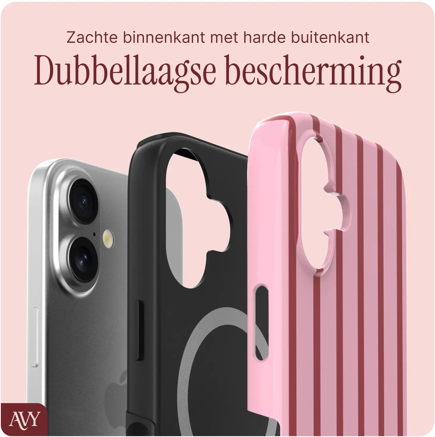 AVY Apple iPhone 16 MagSafe Hoesje met Koord (120CM) Linea Sol afbeelding 5