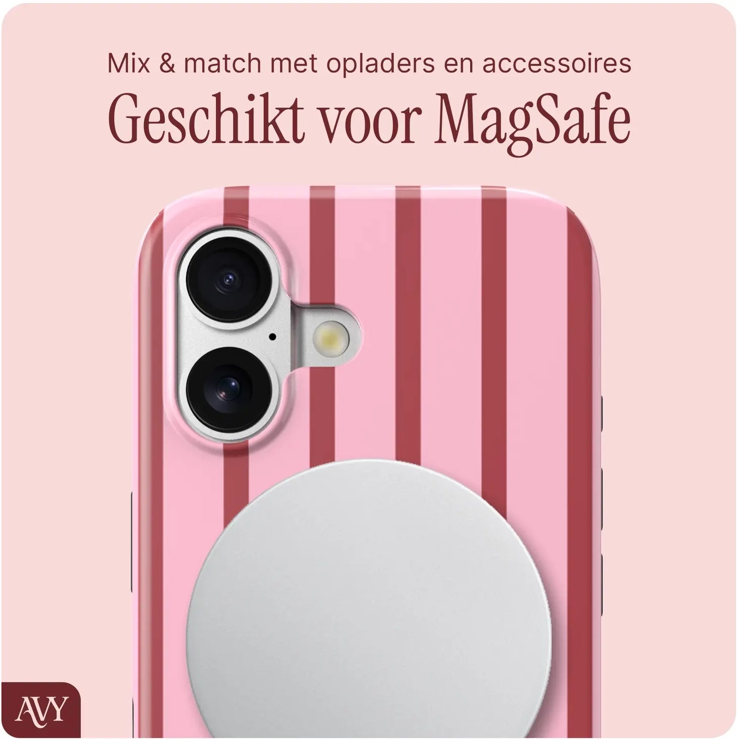 AVY Apple iPhone 16 MagSafe Hoesje met Koord (120CM) Linea Sol afbeelding 7