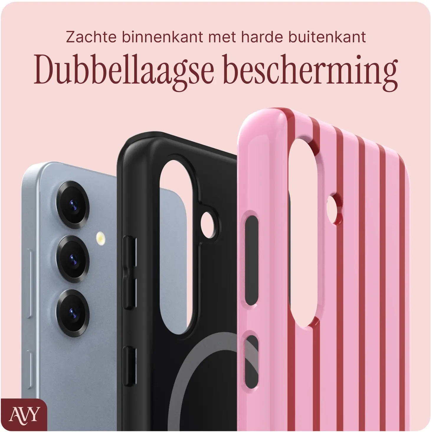 AVY Samsung Galaxy S24 MagSafe Hoesje met Koord (120CM) Linea Sol afbeelding 4