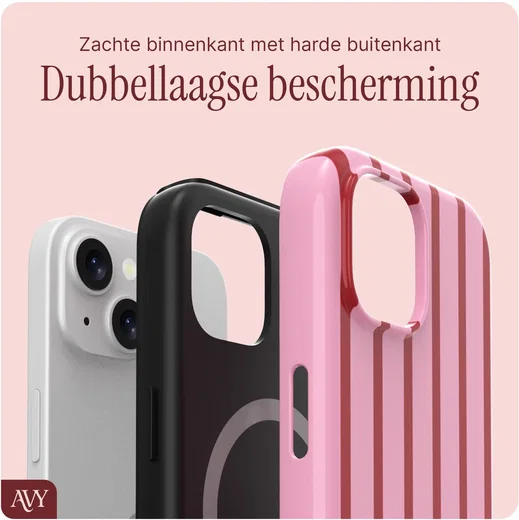 AVY Apple iPhone 15 MagSafe Hoesje met Koord (120CM) Linea Sol afbeelding 3