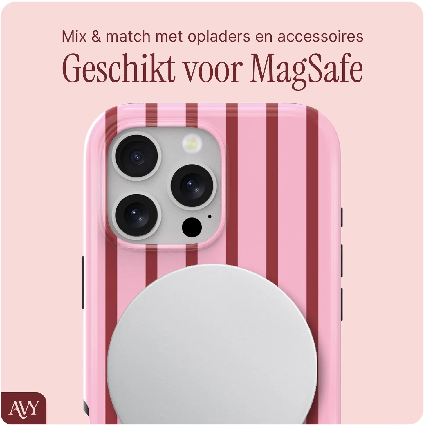 AVY Apple iPhone 13 Pro MagSafe Hoesje met Koord (120CM) Linea Sol afbeelding 6