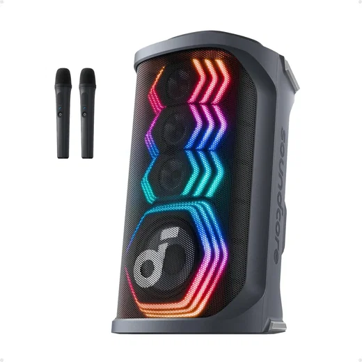 Anker Soundcore Rave 3S Bluetooth Partyspeaker met 2 Draadloze Microfoons Zwart afbeelding 1