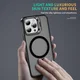 Apple iPhone 12 / 12 Pro Hoesje MagSafe Back Cover met Camera Stand Zwart afbeelding 8