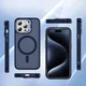 Apple iPhone 14 Pro Hoesje MagSafe Back Cover met Camera Stand Blauw afbeelding 10