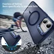 Apple iPhone 17 Hoesje MagSafe Back Cover met Camera Stand Blauw afbeelding 5