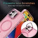 Apple iPhone 17 Hoesje MagSafe Back Cover met Camera Stand Roze afbeelding 6