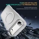 Apple iPhone Air Hoesje MagSafe Back Cover met Camera Stand Transparant afbeelding 4