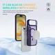 Apple iPhone Air Hoesje MagSafe Back Cover met Camera Stand Paars afbeelding 8