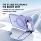 Apple iPhone Air Hoesje MagSafe Back Cover met Camera Stand Licht Paars afbeelding 2