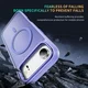 Apple iPhone Air Hoesje MagSafe Back Cover met Camera Stand Licht Paars afbeelding 4