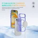 Apple iPhone Air Hoesje MagSafe Back Cover met Camera Stand Licht Paars afbeelding 8
