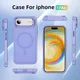 Apple iPhone Air Hoesje MagSafe Back Cover met Camera Stand Licht Paars afbeelding 10