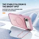 Apple iPhone Air Hoesje MagSafe Back Cover met Camera Stand Roze afbeelding 2