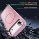 Apple iPhone Air Hoesje MagSafe Back Cover met Camera Stand Roze afbeelding 4