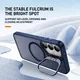 Samsung Galaxy S24 Hoesje MagSafe Back Cover met Camera Stand Blauw afbeelding 2