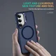 Samsung Galaxy S24 Hoesje MagSafe Back Cover met Camera Stand Blauw afbeelding 9