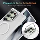 Samsung Galaxy S24 Ultra Hoesje MagSafe Back Cover met Camera Stand Transparant afbeelding 6