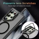 Samsung Galaxy S24 Ultra Hoesje MagSafe Back Cover met Camera Stand Zwart afbeelding 6