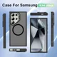Samsung Galaxy S24 Ultra Hoesje MagSafe Back Cover met Camera Stand Zwart afbeelding 9