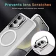 Samsung Galaxy S24 FE Hoesje MagSafe Back Cover met Camera Stand Transparant afbeelding 6