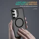 Samsung Galaxy S24 FE Hoesje MagSafe Back Cover met Camera Stand Zwart afbeelding 9