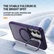 Samsung Galaxy S24 FE Hoesje MagSafe Back Cover met Camera Stand Paars afbeelding 2