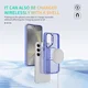 Samsung Galaxy S24 FE Hoesje MagSafe Back Cover met Camera Stand Licht Paars afbeelding 8