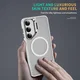 Samsung Galaxy S25 Hoesje MagSafe Back Cover met Camera Stand Transparant afbeelding 9