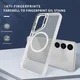 Samsung Galaxy S25 Hoesje MagSafe Back Cover met Camera Stand Transparant afbeelding 5