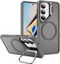 Samsung Galaxy S26 Hoesje MagSafe Back Cover met Camera Stand Grijs