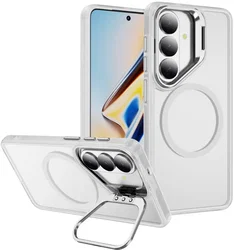 Samsung Galaxy S26 Plus Hoesje MagSafe Back Cover met Camera Stand Transparant afbeelding