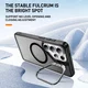 Samsung Galaxy S26 Ultra Hoesje MagSafe Back Cover met Camera Stand Zwart afbeelding 6
