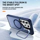 Samsung Galaxy S26 Ultra Hoesje MagSafe Back Cover met Camera Stand Blauw afbeelding 8