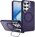 Samsung Galaxy S26 Ultra Hoesje MagSafe Back Cover met Camera Stand Paars