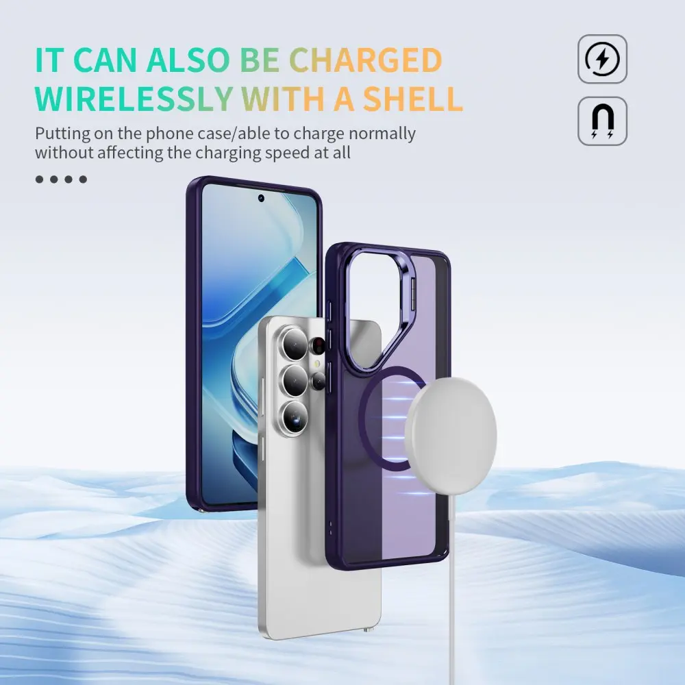 Samsung Galaxy S26 Ultra Hoesje MagSafe Back Cover met Camera Stand Paars afbeelding 9