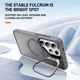 Samsung Galaxy S26 Ultra Hoesje MagSafe Back Cover met Camera Stand Grijs afbeelding 3