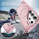 Samsung Galaxy S26 Ultra Hoesje MagSafe Back Cover met Camera Stand Roze afbeelding 2