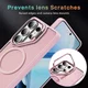 Samsung Galaxy S26 Ultra Hoesje MagSafe Back Cover met Camera Stand Roze afbeelding 6