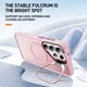 Samsung Galaxy S26 Ultra Hoesje MagSafe Back Cover met Camera Stand Roze afbeelding 3