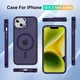 Apple iPhone 13 / 14 Hoesje MagSafe Back Cover met Camera Stand Paars afbeelding 10