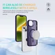 Apple iPhone 13 / 14 Hoesje MagSafe Back Cover met Camera Stand Paars afbeelding 5