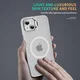 Apple iPhone 15 Hoesje MagSafe Back Cover met Camera Stand Transparant afbeelding 6
