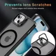 Apple iPhone 15 Hoesje MagSafe Back Cover met Camera Stand Zwart afbeelding 9