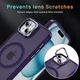 Apple iPhone 15 Hoesje MagSafe Back Cover met Camera Stand Paars afbeelding 11