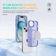 Apple iPhone 15 Hoesje MagSafe Back Cover met Camera Stand Licht Paars afbeelding 9