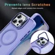 Apple iPhone 16 Pro Hoesje MagSafe Back Cover met Camera Stand Licht Paars afbeelding 7