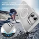 Apple iPhone 16 Plus Hoesje MagSafe Back Cover met Camera Stand Transparant afbeelding 4