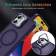 Apple iPhone 16 Plus Hoesje MagSafe Back Cover met Camera Stand Paars afbeelding 10