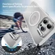 Apple iPhone 16 Pro Max Hoesje MagSafe Back Cover met Camera Stand Transparant afbeelding 4