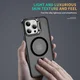 Apple iPhone 16 Pro Max Hoesje MagSafe Back Cover met Camera Stand Zwart afbeelding 9